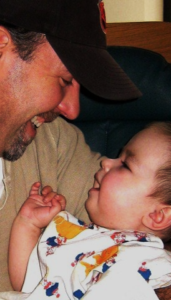 dad and baby with cancer