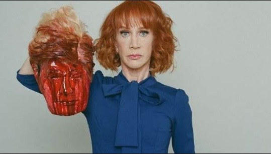 Left Wing Violence - Kathy Griffin holds severed Donald Trump head