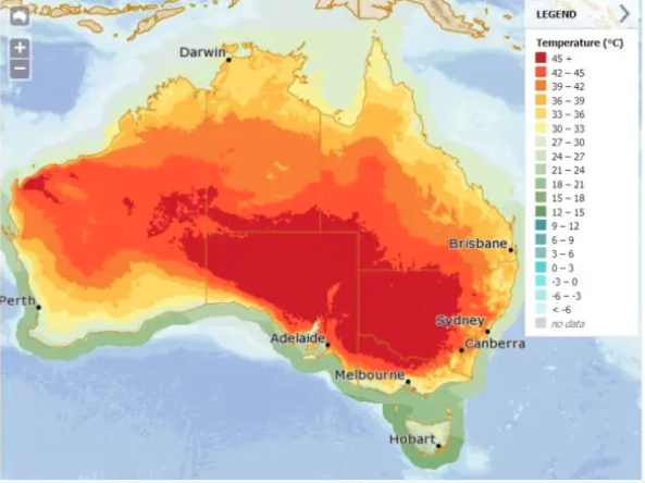 Marine Nurseries - Australian climate map